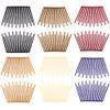 6 Pairs Interlocking Hair Combs Double Side Comb Hair Jaw Clamps Hair Clips Ponytail Holder Hair Styling Accessories for Women Ladies Girls (Mixed Color) view 1