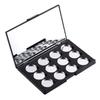 Allwon Empty Magnetic Eyeshadow Makeup Palette with Mirror and 12Pcs 26mm Round Metal Pans view 1