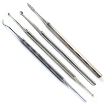 4Pcs Set Chiropody Podiatry Tools Beauty Ingrown Toenail Lifter Verruca Curette Nail File Cleaner Pedicure