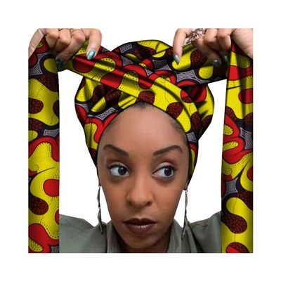 AFRICSTYLE African Print Hair Bonnet Turbans Head Scarf Headwraps for Women Sleeping Ankara