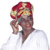 AFRICSTYLE African Print Hair Bonnet Turbans Head Scarf Headwraps for Women Sleeping Ankara view 3