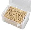 500PCS 6" Cotton Swabs in Storage Box - Long Cotton Swab with Wooden Sticks - Lint Free, Highly Absorbent Single Tipped Applicators for Makeup, Pet Care, Home Cleaning view 1