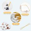 500PCS 6" Cotton Swabs in Storage Box - Long Cotton Swab with Wooden Sticks - Lint Free, Highly Absorbent Single Tipped Applicators for Makeup, Pet Care, Home Cleaning view 3