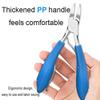 AKOAK 1 Pack Special-Purpose Stainless Steel Nail Clippers Eagle Olecranon Pedicure Clippers Nail Grooves Cleaning Scissors Manicure Manicure Dead Skin Scissors (Blue) view 3
