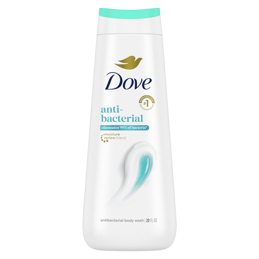 Dove Body Wash Antibacterial For All Skin Types Protects from Dryness 20 oz