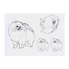 Azeeda 4 x 'Pomeranian' Temporary Tattoos - Water Resistant, Skin-Safe, Non-Toxic Transfers, Mixed Sizes (TO00039433) view 1