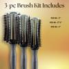 Olivia Garden ThermoVent Ionic Boar Round Brush Set, Not Electrical, 3 pc view 2