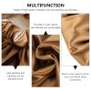 Beaupretty 1pc Double Layer Satin Shower Cap for Women Elastic Band Comfortable Fit for Long Hair Reusable and Washable Hair Bonnet for Bath Spa and Facial Care Earth view 2