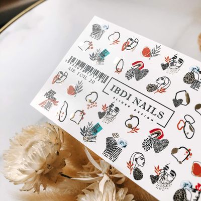 IBDI Abstract Nail Decals / Sliders for Manicure or Pedicure, Decal for Nails, Slider for Manicures and Pedicures, Nail Art