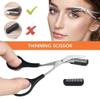 8PCS/SET Eyebrow Shaping Kit - Scissors, Pencil, Brush Trimmer, Beauty Tools Set With Leather Bag (Pink) view 2