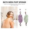 2pcs Bath Ball Back Strip Bathroom Accessories Bath Mesh Sponges Back Mesh Scrubber Bath Shower Tool Back Massage Sponges Shower Mesh Sponge Bath Mesh Puff Sponge Back Mesh Sponges view 2