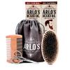 Arlo's 6-PC Mens Beard Grooming Set with Coconut and Vitamin E Oils, Beard brush, Beard Comb, Scissors, and Carrying Bag view 2