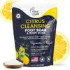 FOOT CURE Citrus Detox Foot Soak with Epsom Salts  for Foot Callus, Damaged Toenail Appearance, Pedicure Spa, and Soothing Sore, Tired Feet - 16 oz (Pack of 1) view 1