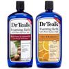 Dr Teal's Foaming Bath Combo Pack (68 fl oz Total), Moisturizing Shea Butter & Almond Oil, and Glow & Radiance with Vitamin C and Citrus Essential Oils view 1