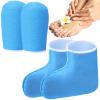 Paraffin Wax Mitts for Hand and Feet Paraffin Mitts and Booties Terry Cloth Booties Essential Oil Gloves for Hand Foot Care Spa Pedicure Thermal Treatment Wax Accessories(Blue) view 1
