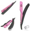 Barbershop Professional Pro Straight Edge Razor in Pink and Black  Lightweight Easy Hold Hair Shaving Razor  Shavette Kit Double Edge Folding All Purpose Unisex Shaving Razor. view 4