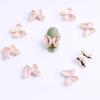 10pcs/Lot 1512mm Nail Art Decorations 3D Nail Supplies Crystal Gold Butterfly Nail Sticker Rose DIY Handmade Decorations (5) view 1