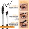 BEILI Duo Eyebrow Brush - Professional Angled Eye Brow Brush and Spoolie view 4