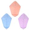 Cabilock 3pcs Fleece Hair Drying Towels Ultra Absorbent Shower Caps for Women Fast Drying Turban for Curly and Hair Convenient for Home and Travel Light view 1