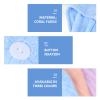 Cabilock 3pcs Fleece Hair Drying Towels Ultra Absorbent Shower Caps for Women Fast Drying Turban for Curly and Hair Convenient for Home and Travel Light view 3