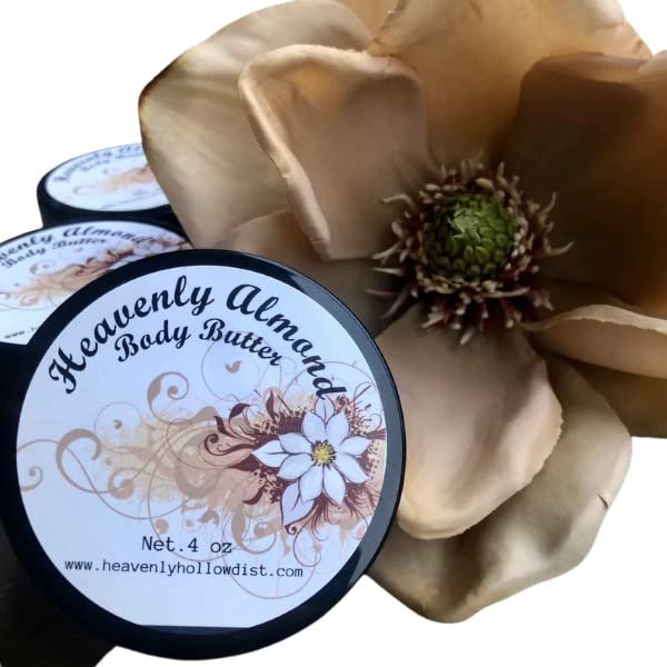 Almond Honey Body Butter,Organic Body Butter,Moisturizing Body Butter,Natural Body Butter,Whipped Body Butter,4 oz