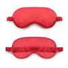 Magik Double-Sided Satin Silky Travel Sleep Eye Mask Cover Padded Blindfold Smooth (Burgundy, 2 Pack) view 1