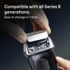 Braun Series 8 83M Electric Shaver Head Replacement Cassette, Silver view 3