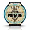 Arlo's 6-PC Mens Hair & Beard Grooming Set: Classic Pomade, Fresh-to-Death Peppermint Beard Oil, Beard Brush, Beard Comb, Scissors, and Carrying Bag view 2