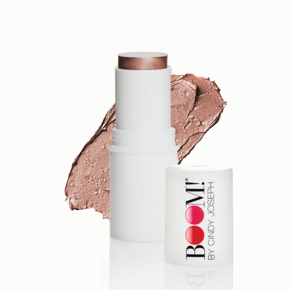 Boomstick Glimmer  Highlighter Makeup Stick, Subtle Shimmer Face Highlighter Stick for Mature Skin, Hydrating Cream Makeup for Cheekbones, Brow Bones & Nose, No Glitter Highlight