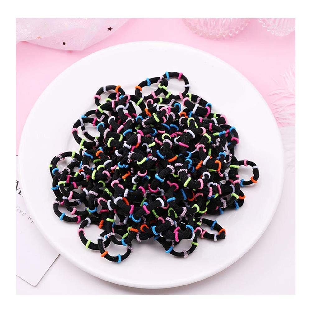 100PCS/Set Girls Candy Colors Nylon Elastic Hair Bands Children Rubber Band Headband Scrunchie Fashion Hair Accessories