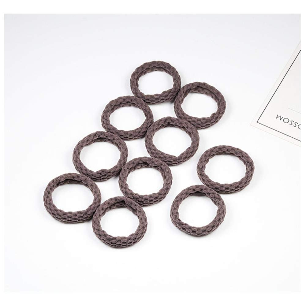 10PCS Women Girls Simple Basic Elastic Hair Bands Ties Scrunchie Ponytail Holder Rubber Bands Fashion Headband Hair Accessories