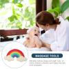 2pcs Bath Ball Rainbow Bath Shower Sponges Sponge Scrubbers ing Tools for Rainbow Ball Shower view 4