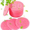 METUUTER 50 PCS Compressed Facial Sponges for Estheticians- 100% Natural Cellulose Face Sponge Professional Cosmetic Spa Sponges for Face Cleansing, Massage, Pore Exfoliating, Mask, Makeup Removal view 1