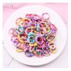 100PCS/Set Girls Candy Colors Nylon Elastic Hair Bands Children Rubber Band Headband Scrunchie Fashion Hair Accessories view 1