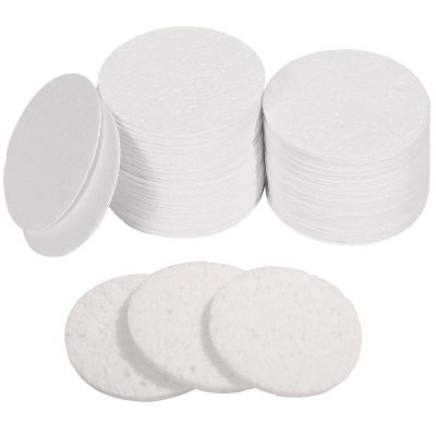 60 Count Facial Sponges for Estheticians Compressed Face Sponge Natural Cleaning Sponge for Facial Cleaning, Makeup Removal (White,2.75 Inch)