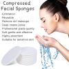 60 Count Facial Sponges for Estheticians Compressed Face Sponge Natural Cleaning Sponge for Facial Cleaning, Makeup Removal (White,2.75 Inch) view 3