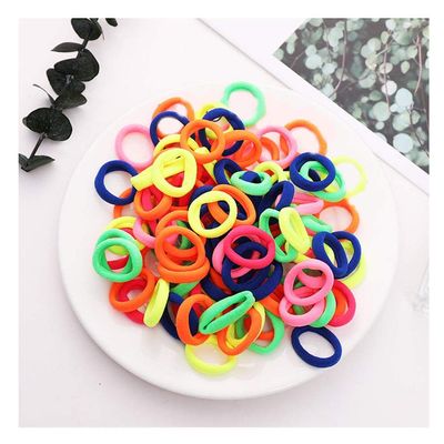 100PCS/Set Girls Candy Colors Nylon Elastic Hair Bands Children Rubber Band Headband Scrunchie Fashion Hair Accessories