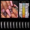 500pcs Acrylic Nail Tips Clear Fake Nails Natural False Nail Tips Clear Half Cover Artificial Acrylic False Nails DIY Salons Nail Art 10 Sizes view 1