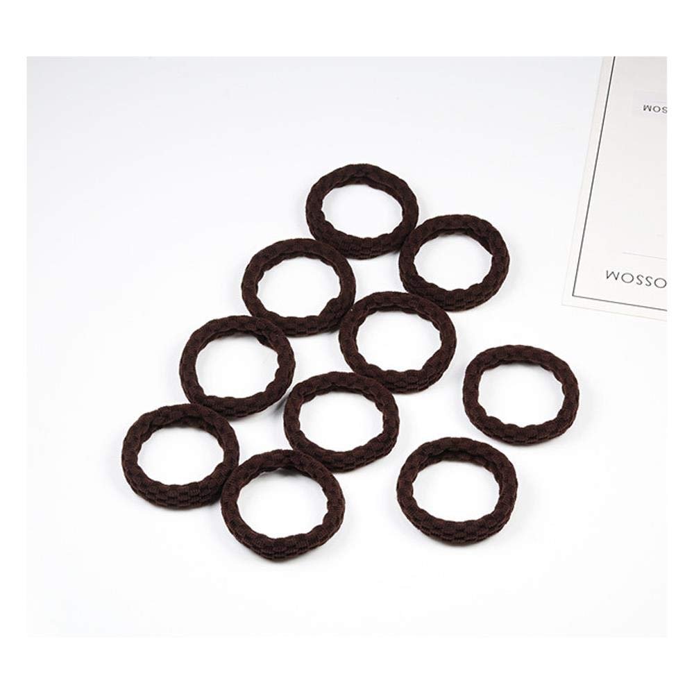 10PCS Women Girls Simple Basic Elastic Hair Bands Ties Scrunchie Ponytail Holder Rubber Bands Fashion Headband Hair Accessories