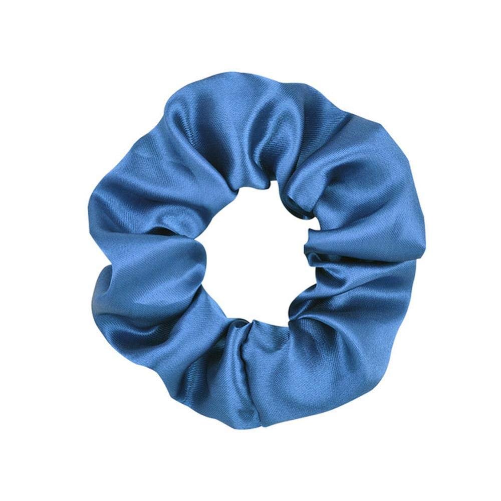 3.9 inch Women Silk Scrunchie Elastic Handmade Multicolor Hair Band Ponytail Holder Headband Hair Accessories