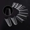 500pcs Acrylic Nail Tips Clear Fake Nails Natural False Nail Tips Clear Half Cover Artificial Acrylic False Nails DIY Salons Nail Art 10 Sizes view 3