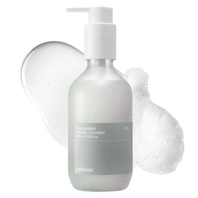 celimax Dual Barrier Mild Gel Cleanser | with Ceramide, Facial Cleansing, Hydrating, Moisturizing, Soothing, Calming Face Wash, 200ml