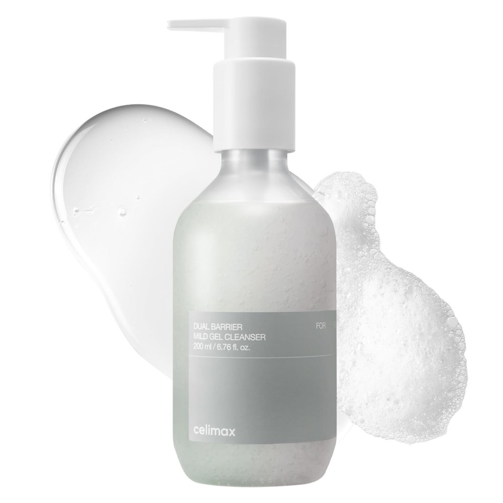 celimax Dual Barrier Mild Gel Cleanser | with Ceramide, Facial Cleansing, Hydrating, Moisturizing, Soothing, Calming Face Wash, 200ml