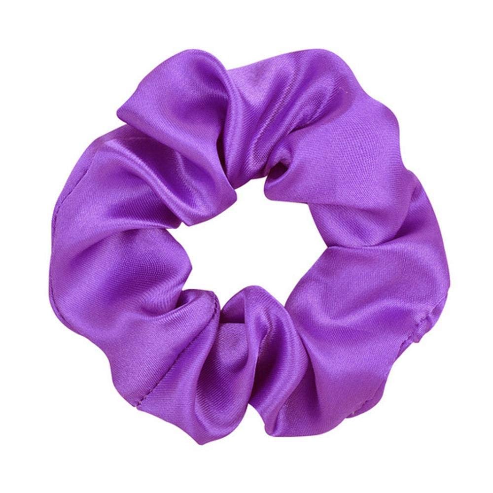 3.9 inch Women Silk Scrunchie Elastic Handmade Multicolor Hair Band Ponytail Holder Headband Hair Accessories