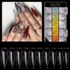 500pcs Acrylic Nail Tips Clear Fake Nails Natural False Nail Tips Clear Half Cover Artificial Acrylic False Nails DIY Salons Nail Art 10 Sizes view 2
