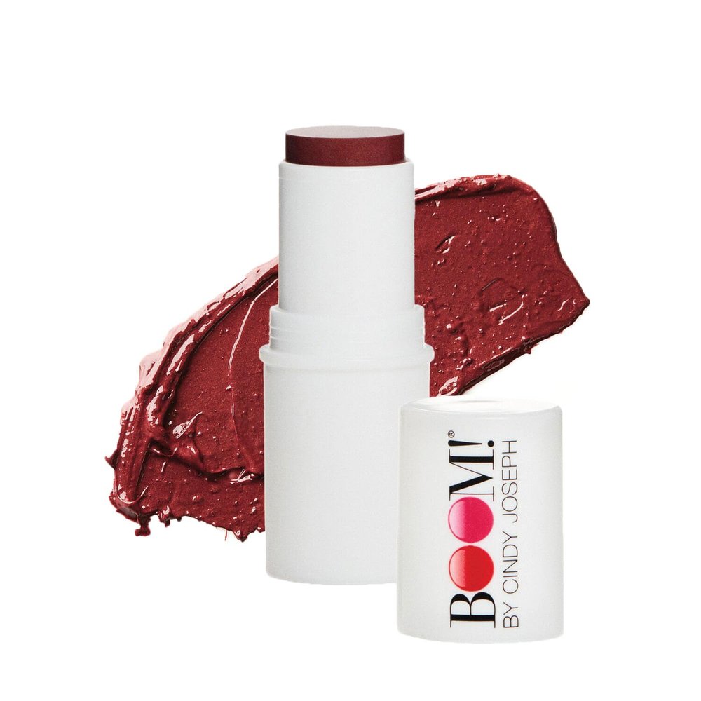 Boomstick Color  All-in-One Cream Blush for Cheeks, Eyes & Lips, Long Wearing, Blendable Makeup Blush Stick for Mature Skin, Cruelty Free Lip Cheek Tint with Skincare Benefits, Cindy Joseph Berry