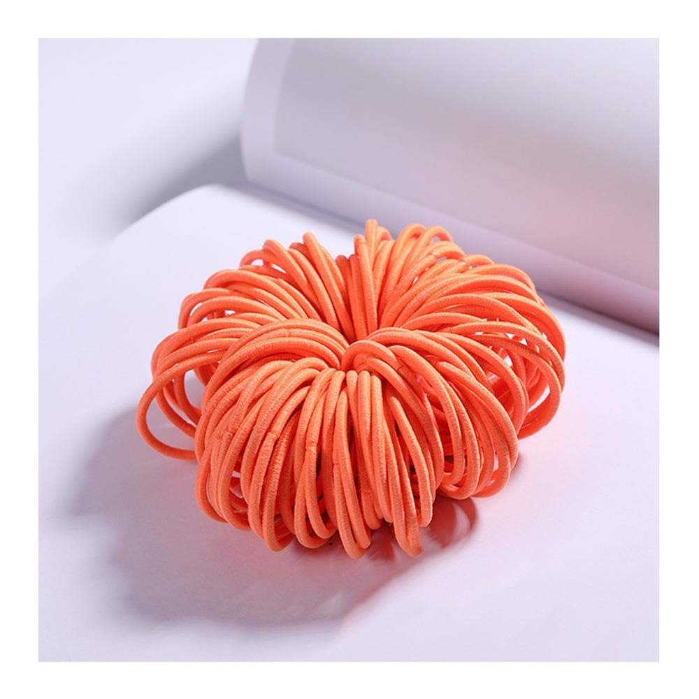 100PCS/Set Girls Candy Colors Nylon Elastic Hair Bands Children Rubber Band Headband Scrunchie Fashion Hair Accessories