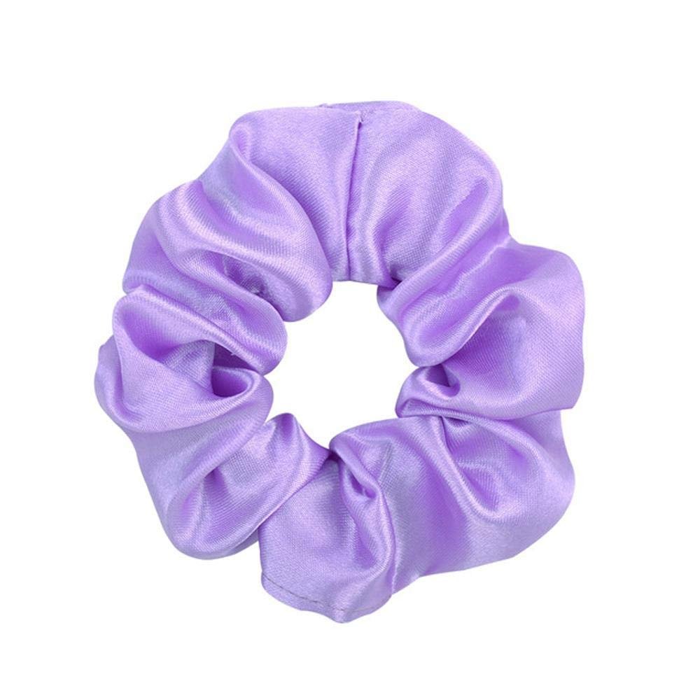 3.9 inch Women Silk Scrunchie Elastic Handmade Multicolor Hair Band Ponytail Holder Headband Hair Accessories