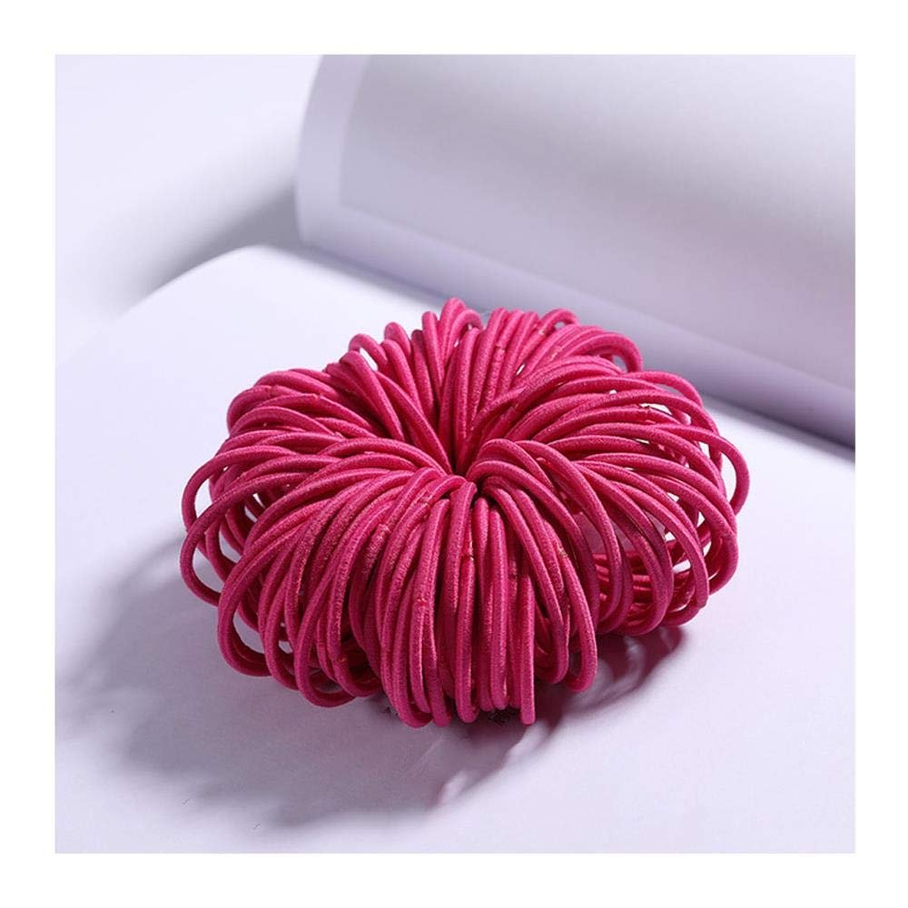 100PCS/Set Girls Candy Colors Nylon Elastic Hair Bands Children Rubber Band Headband Scrunchie Fashion Hair Accessories