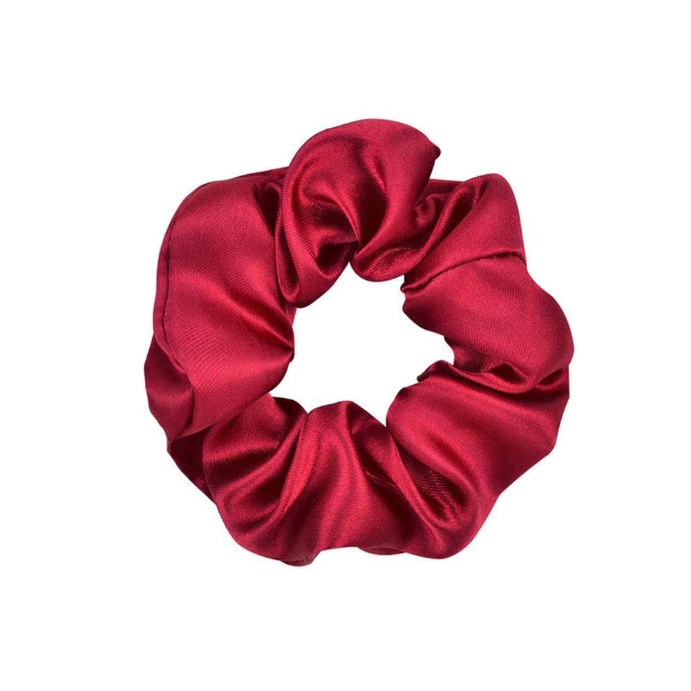 3.9 inch Women Silk Scrunchie Elastic Handmade Multicolor Hair Band Ponytail Holder Headband Hair Accessories